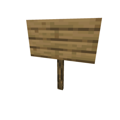 Minecraft Wooden Sign!