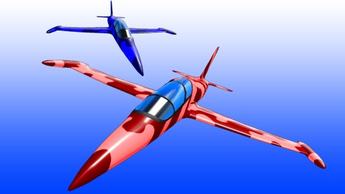 ✈ROTE GEGEN BLAUE FLUGZEUGKRIEGE!