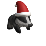 Santa Badger Shoulder Pal