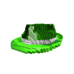(Code: gstf8bit) Green sparkle time fedora