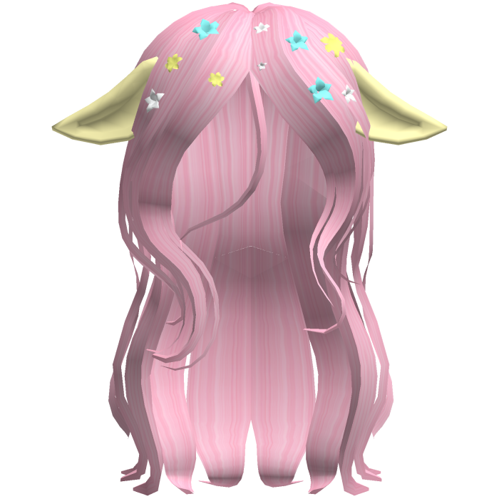 🦋 Fluttershy Pink Flowy Floral Pony Mlp Hair