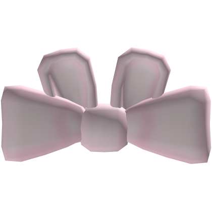 Cute pink bunny ears bow Roblox item