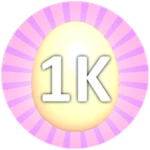 Hatch 1,000 Eggs Roblox badge thumbnail