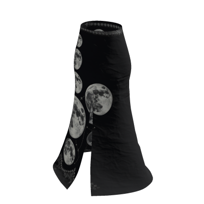 Black Moon Phase Celestial Flared Pants [PBR]