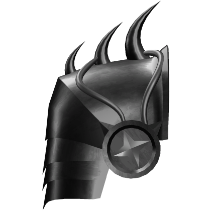 Dark Gray Knight Pauldron (Right)