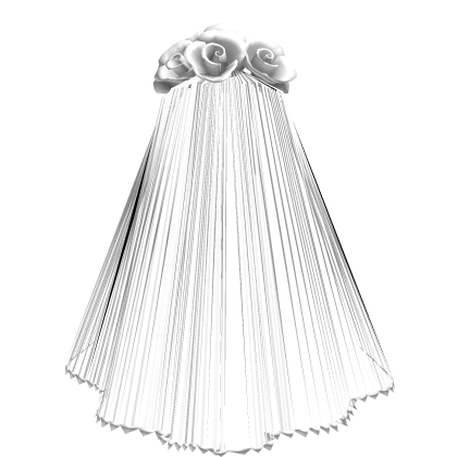 White Roses Veil - Long | Roblox Item - Rolimon's