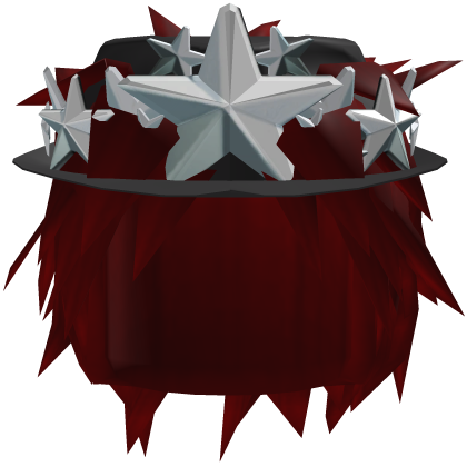 red scene hair Roblox item