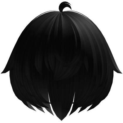 ♡ Black Emo Vkei Tweencore Catboy Tuft Hair 🐾 Roblox item