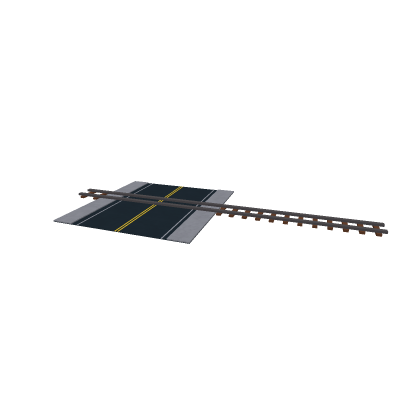 train track with crossing