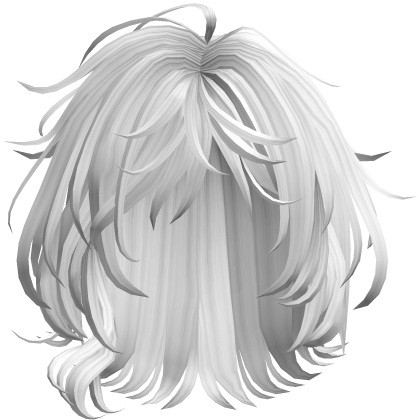 Soft Wavy Shag Hair - White