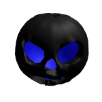 blue fallen pumpkin