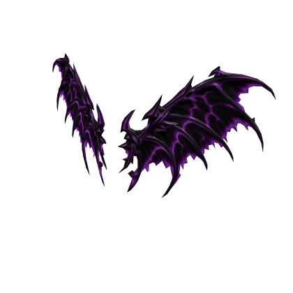 Purple Lightning  Bat  Wings Roblox item