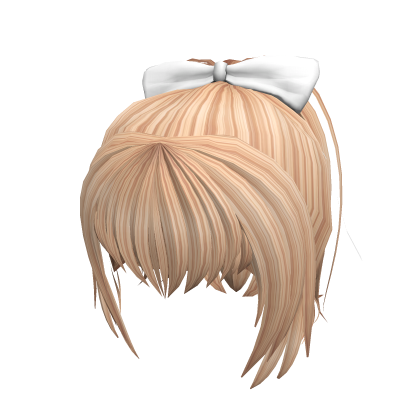 Wonderful bow Ponytail - Blonde Roblox item