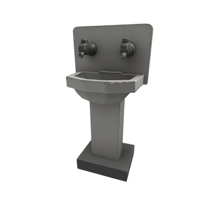 Emergency Eyewash Pedestal — Stylized Low-Poly