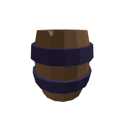 3d low poly barrel
