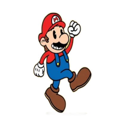 Mario in the classic cartoon look Roblox decal