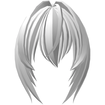 long moe bangs with hair vents in white