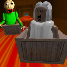 Slide down and escape the killers in area 51