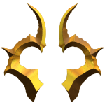 Gold Serrated Horns