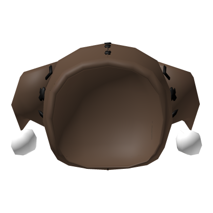 Low Poly Jester Hat Brown