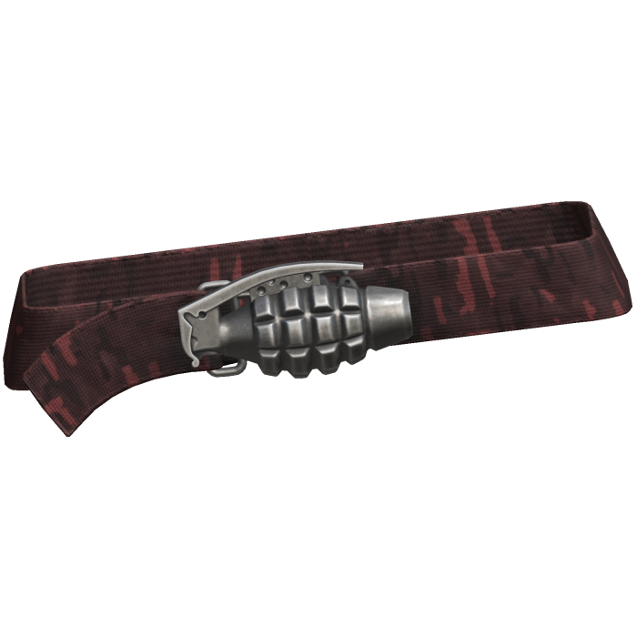 Y2k Grunge Grenade Belt Red Camo 3.0