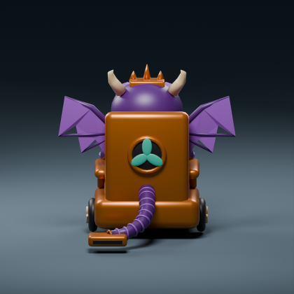 Throne Dragon - Animated Vacuum King preview 2