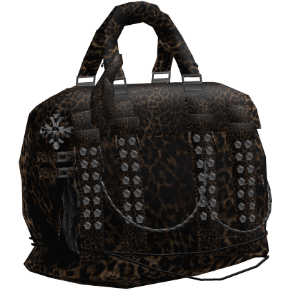 Cheetah Studded Cargo Straps Waist Chrome Bag thumbnail