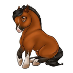 Unicorn and horse ride