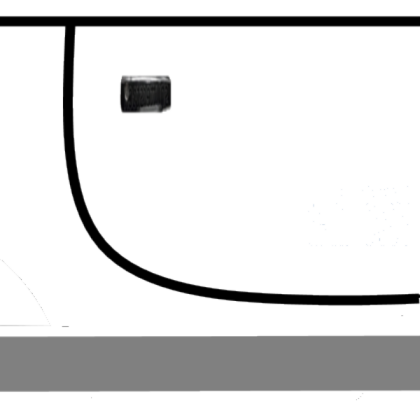 Car Door Outline Right -Larger- Roblox decal