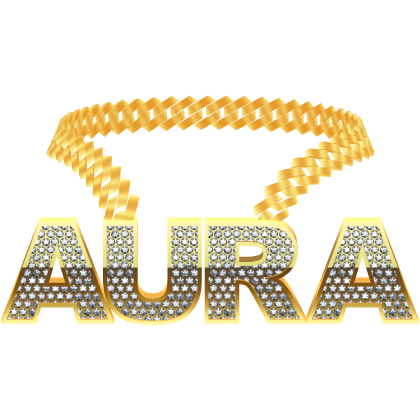 gold aura chain necklace thumbnail