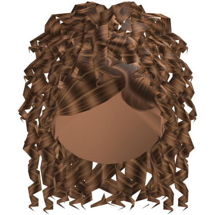 Glamorous Heart Swoop Curly Updo in Caramel Roblox item