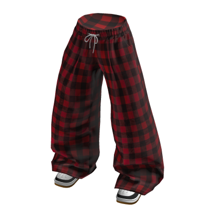 💗OVERSIZED SWEATPANTS WITH SHOES_CHRISTMAS RED thumbnail