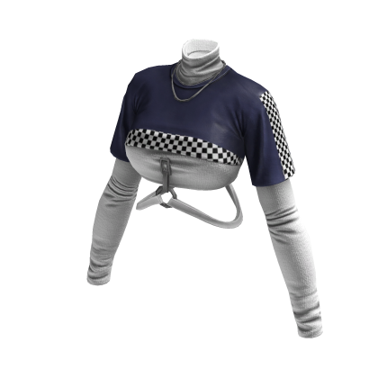 Red Rider Harajuku Shirt (Dark Blue White)