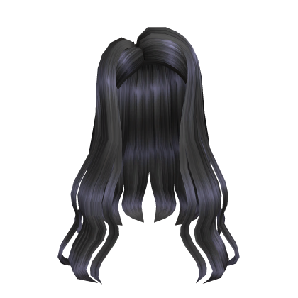Sorority Girl Long Hair in Black Roblox item