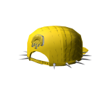 Yellow Backwards Spike Flatbrim Baseball Hat