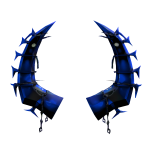 Tyrannical Cobalt Blue Horns of Wrath