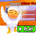 [🐣] SECRET GRANNY'S PRISON RUN! OBBY!!