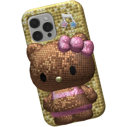 Tropical Kitty Gyaru Rhinestone Phone Pink Yellow | Roblox Item - Rolimon's