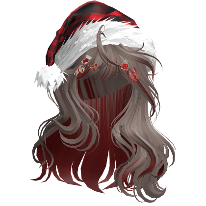 Lush Christmas Waves w/Santa Hat (Milktea&Red)