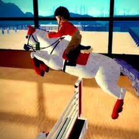 Horse jumping!