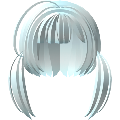♡ light blue cute moe anime low messy emo pigtails Roblox item