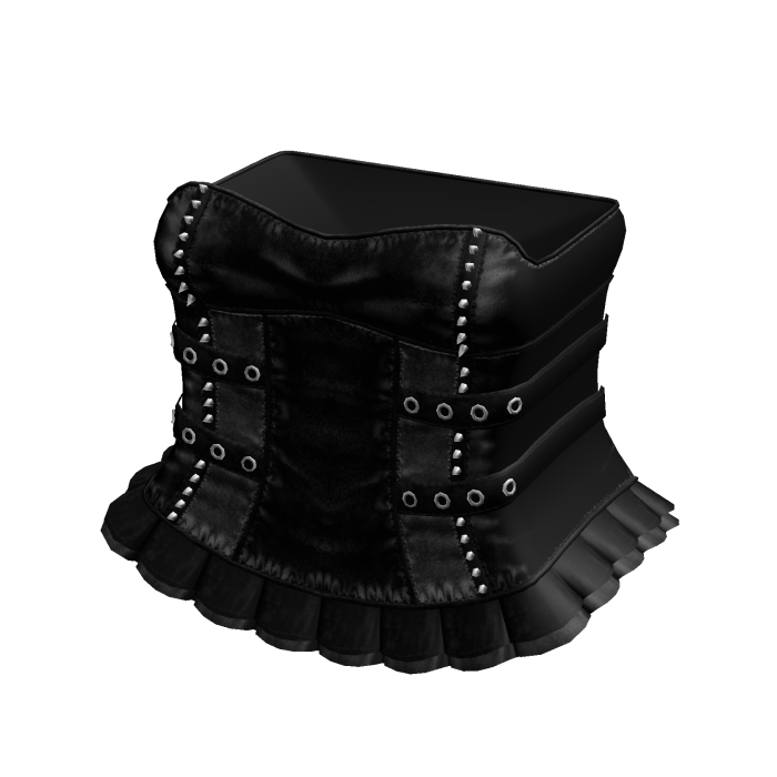 Gothic Emo Corset Dress in Black
