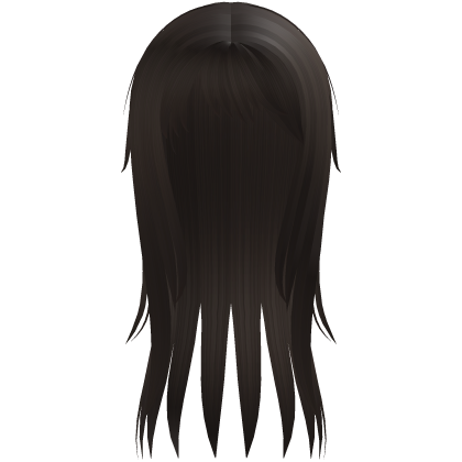 Brown Long Wispy Hair w Side Bangs Roblox item
