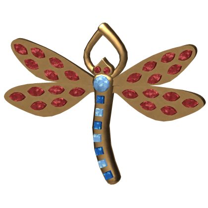 🗝️ Coraline Gold Dragonfly Brooch Pin 3.0 (Front)