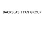 BACKSLASH FAN GROUP!!