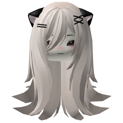 Soft Kawaii Long Hair w/ Cat Ears