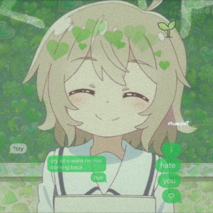 green anime girl Roblox decal