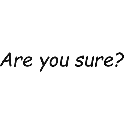 Are you sure? thumbnail