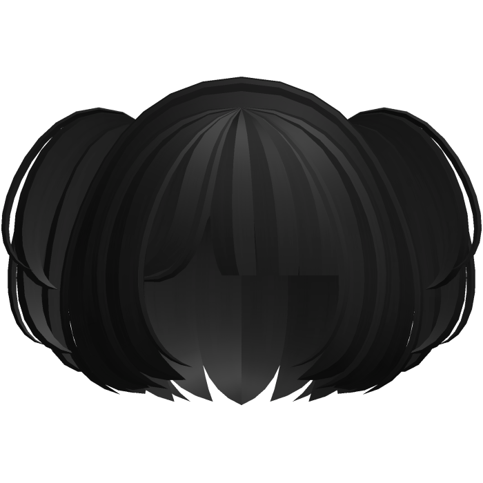 🐾 sweet mini fluffy layered moe pigtails black
