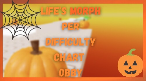 [Halloween]Life's Morph Per Difficulty Chart Obby